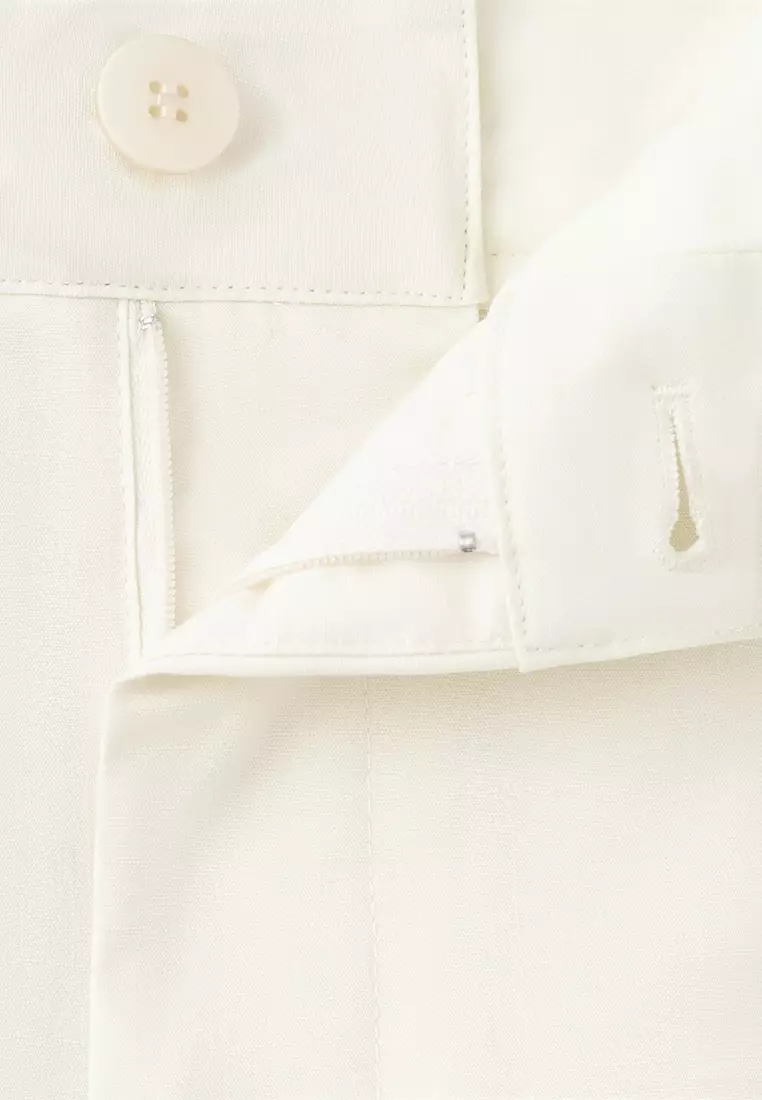 Straight-Fit Cotton Trousers