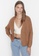 Trendyol brown Relaxed Fit Cardigan BB9B3AAC9D5B5AGS_5