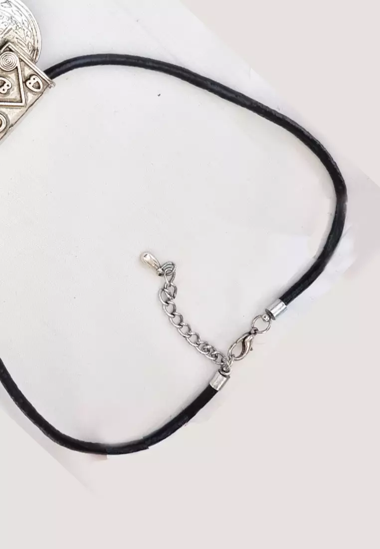 Spade Leather Necklace