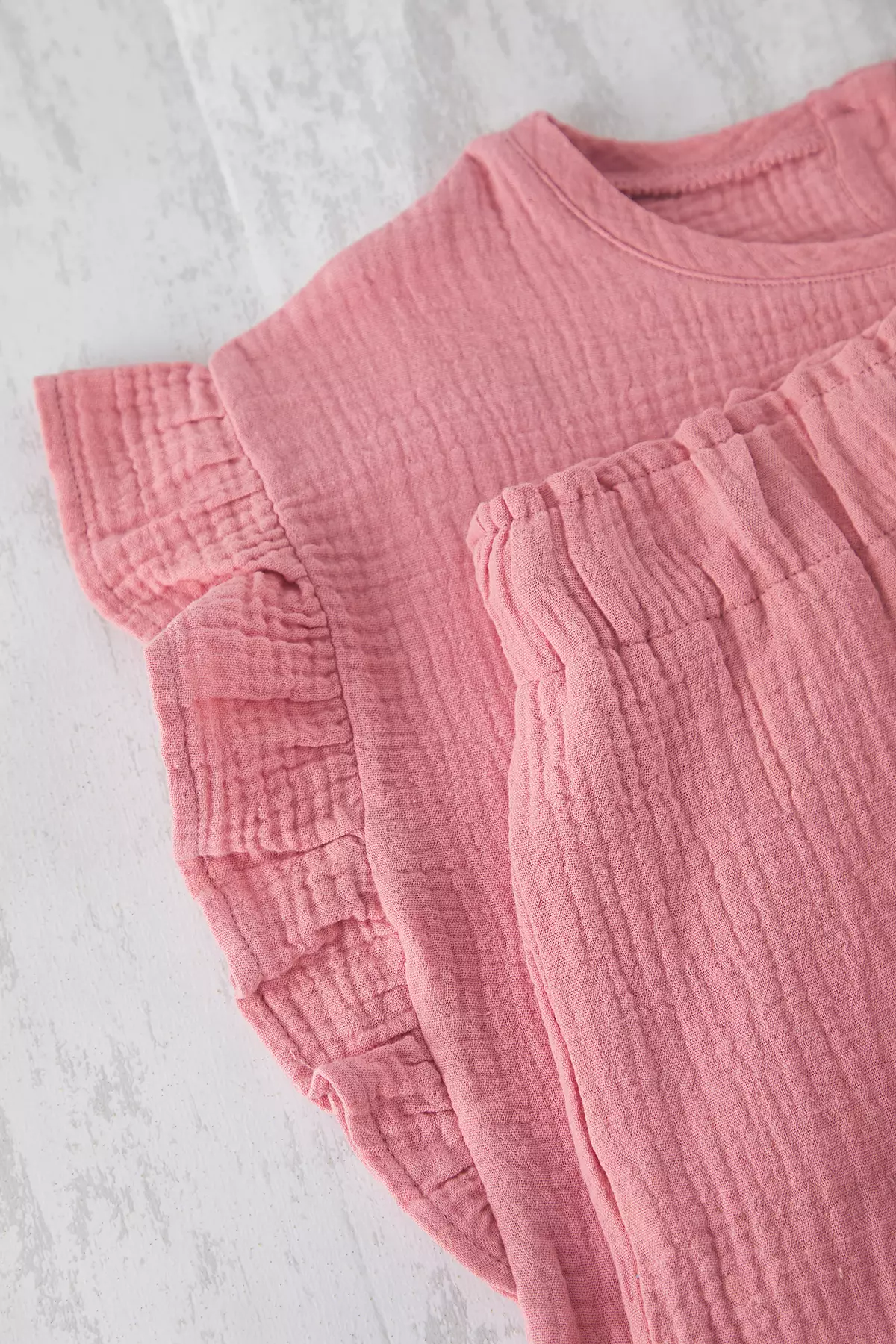 Pink Girl Basic T-Shirt And Shorts Set Tkdss25Au00120