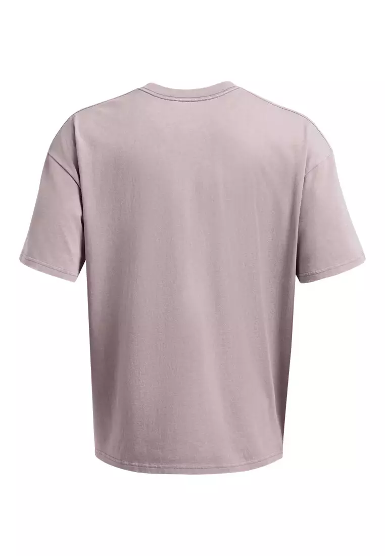 Under Armour Men's UA Heavyweight Oversized Logo Wash Short Sleeve