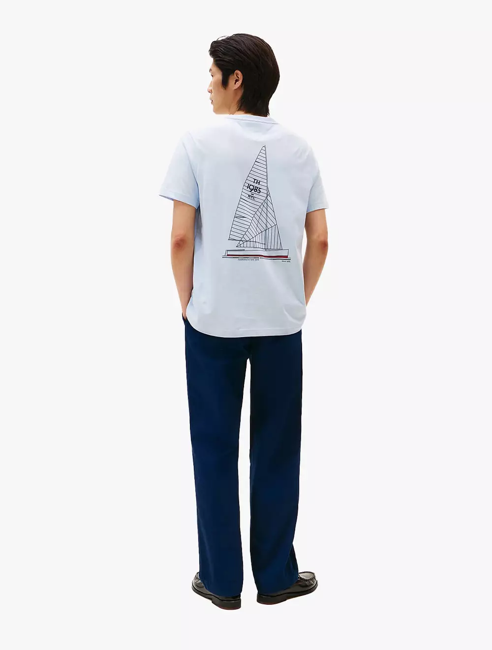 Tommy Hilfiger - Hilfiger Outline Sailing T-Shirt - Breezy Blue