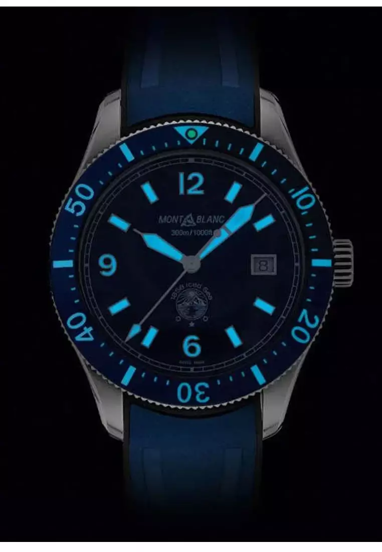 萬寶龍 1858 ICED SEA 自動上鍊男士腕錶 41mm - 129370