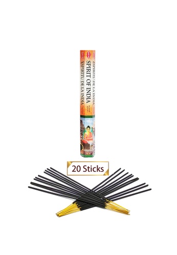 HEM SPIRIT OF INDIA Incense Sticks 20PCs in Hexagonal Box, India Handmade (HI-SPIRIT-OF-INDIA) 639D2HL1D55505GS_1