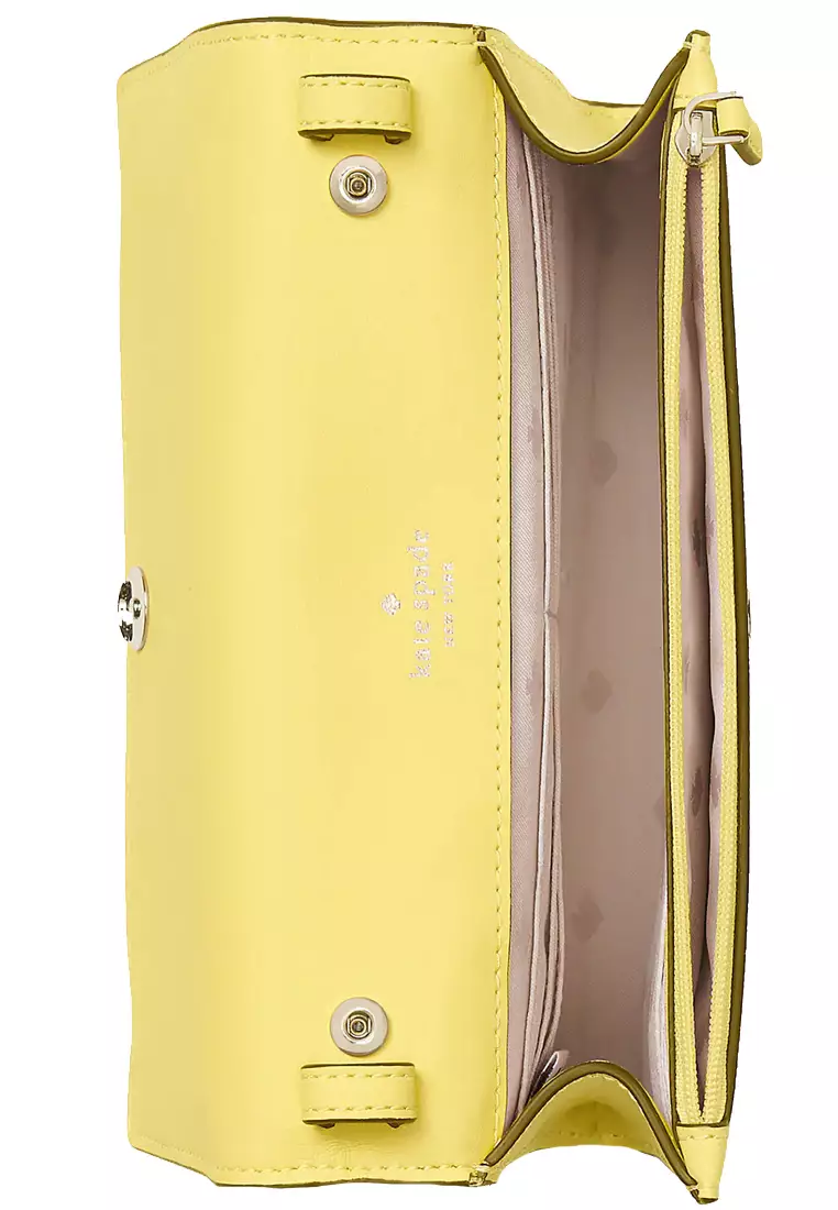 Perry Leather Crossbody Bag in Yuzu Jam k8709