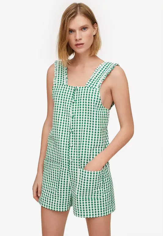 Gingham Check Jumpsuit