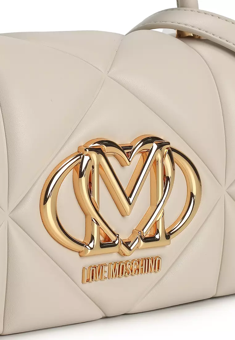 Embossed Quilted Top-Handle Bag (nt)