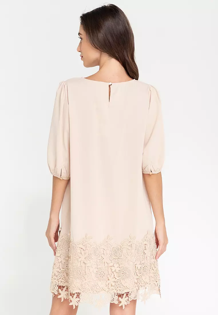 Caleigh Lace Hem Dress