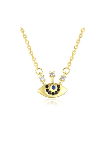 SUNRAIS gold Premium Silver S925 Gold Eye Necklace 757A8ACFFCDEA8GS_1