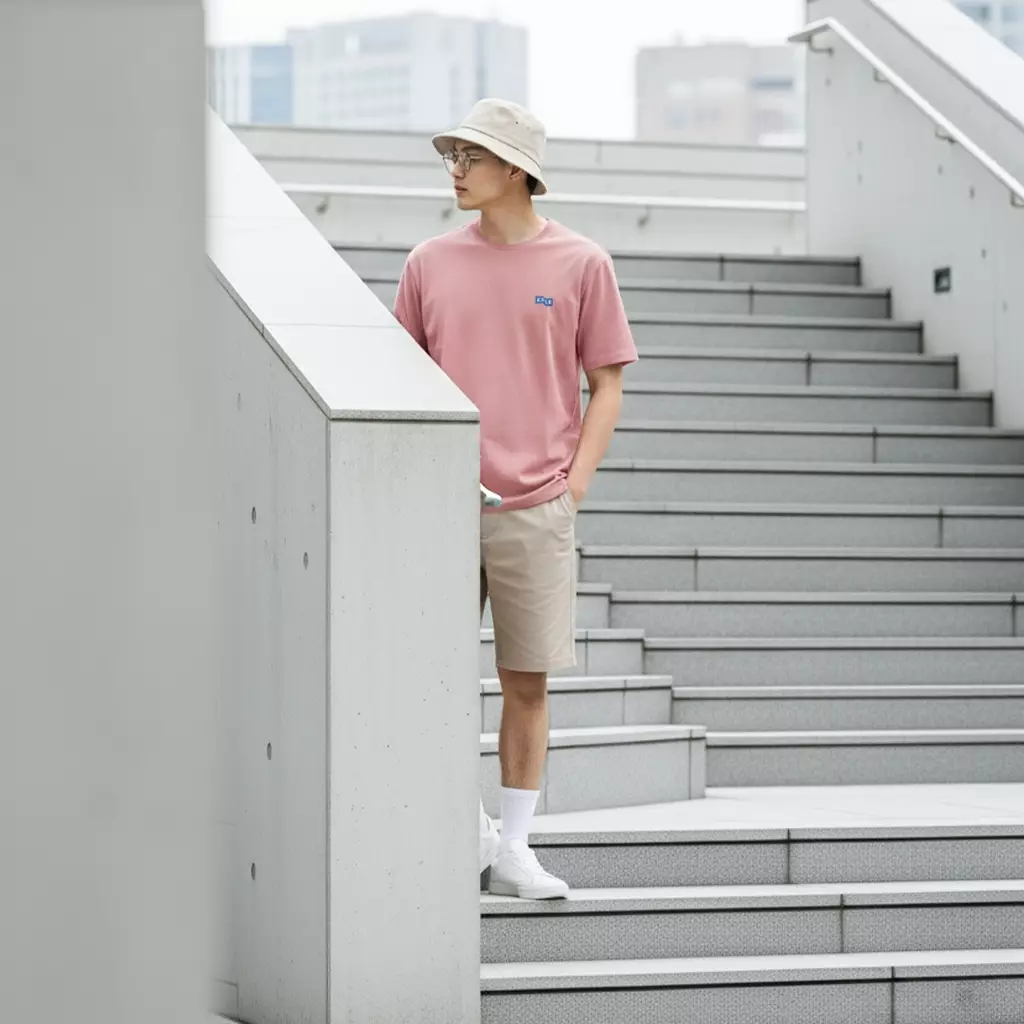 Kale PLUTO ROSE T-shirt Cotton Cloudy Boxy Fit - Kaos Korea - Atasan Kaos Pria - Kaos Basic Pria