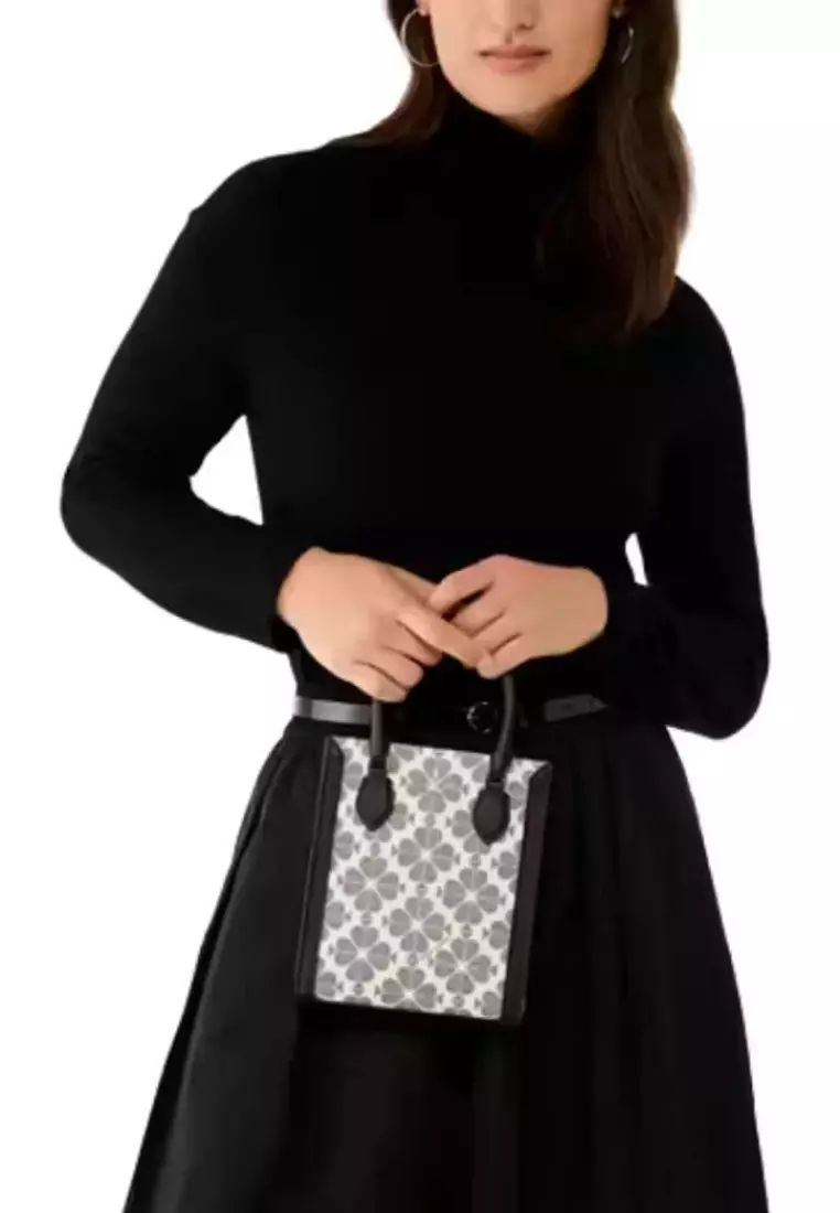 Kate Spade Signature Spade Flower Mini Tote Black Multi