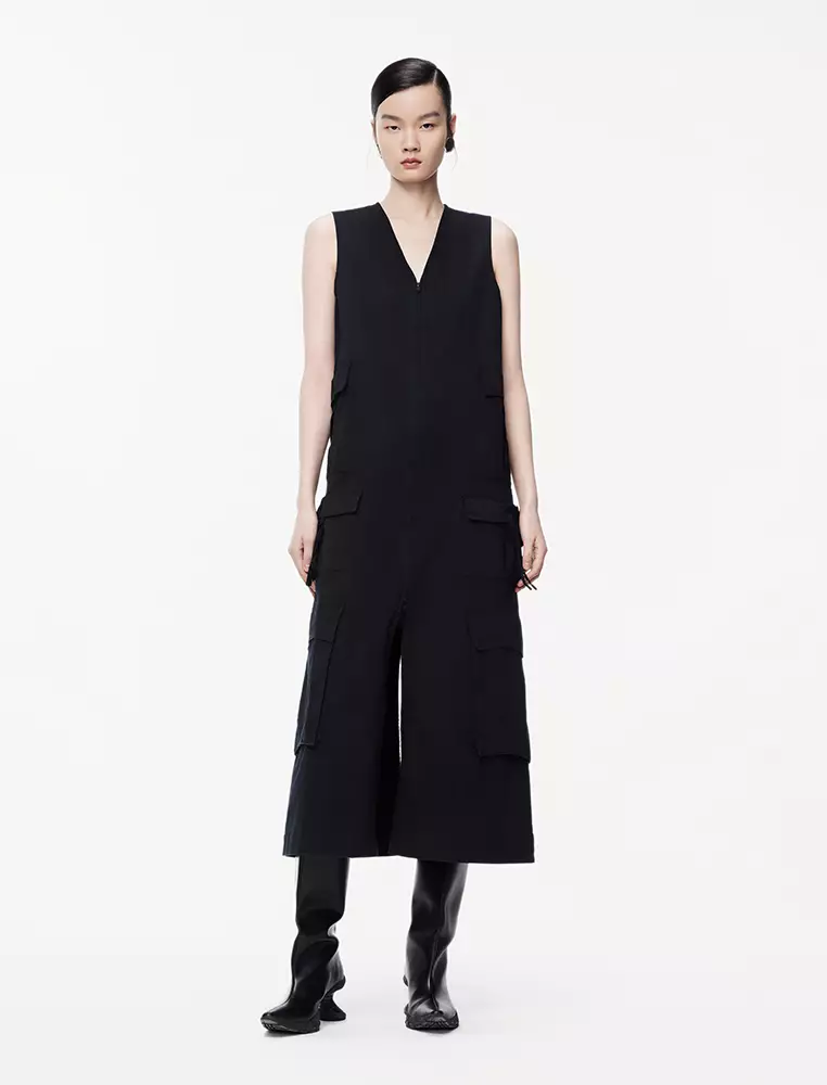 Jnby V neck sleeveless dress