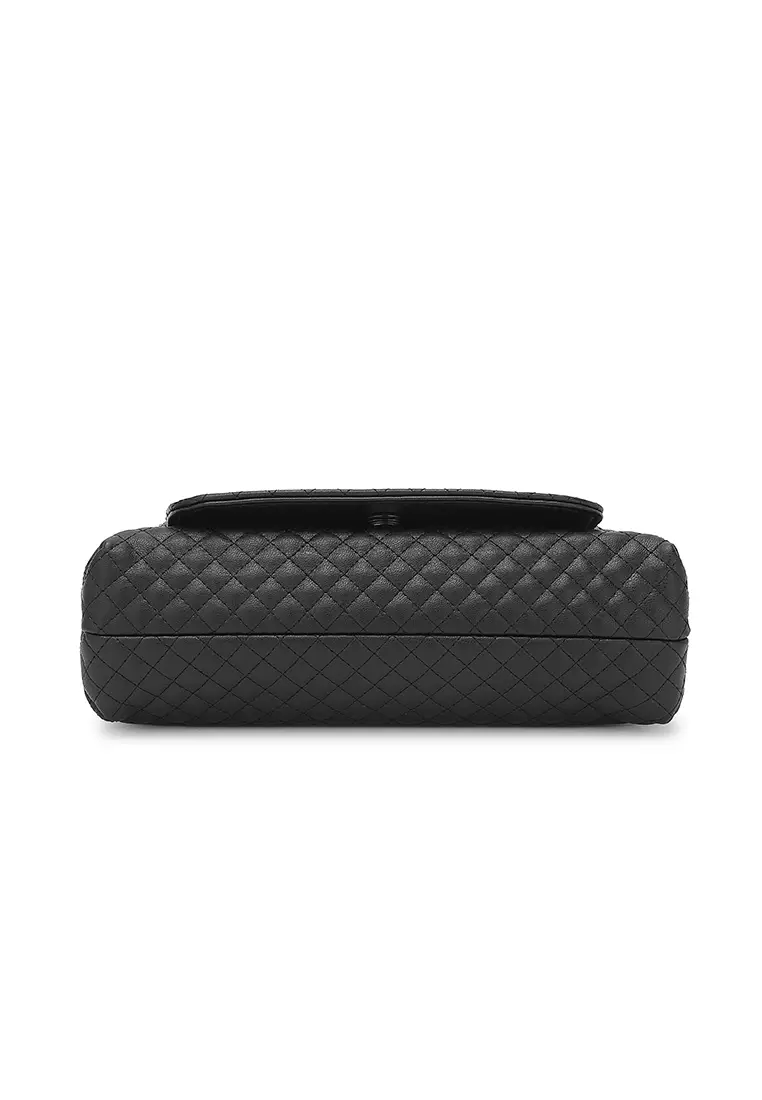 Quilted Sling Bag / Crossbody Bag - Black