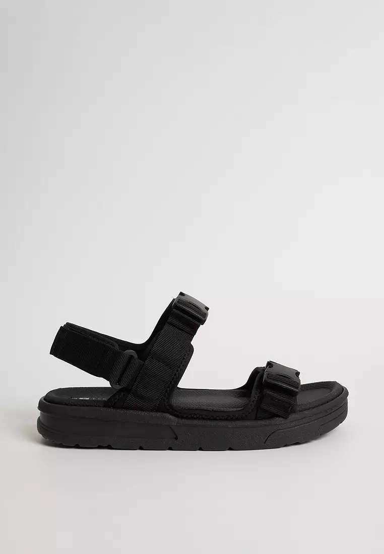 Discount on Penshoppe  shoes - SKU: Men's Three-Strap Sandals with Sawtooth Sole