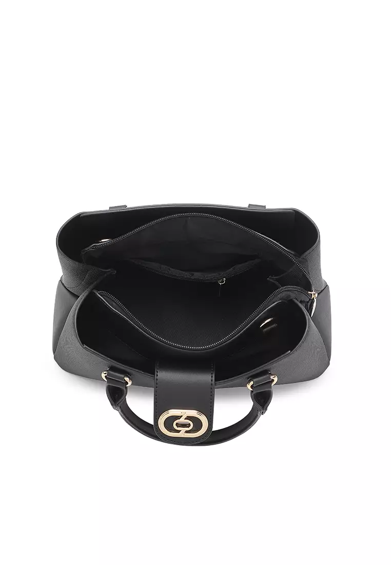 Women's Top Handle Bag / Sling Bag / Crossbody Bag - Black