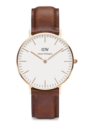 36mm St Mawes 經典手錶, 錶類, 皮esprit tw革錶帶