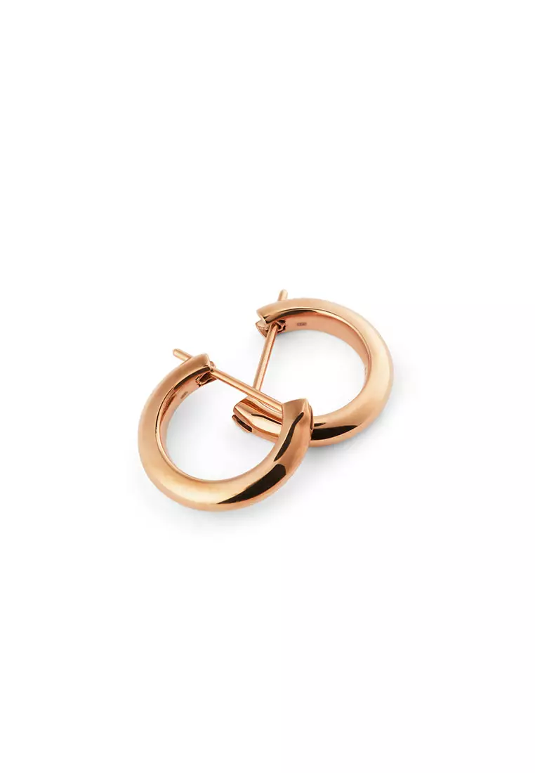 Classic Arch Earring Rose Gold 9mm - Unisex Earrings for women and men stainless steel Earrings DW Official Authentic Original perempuan lelaki DW