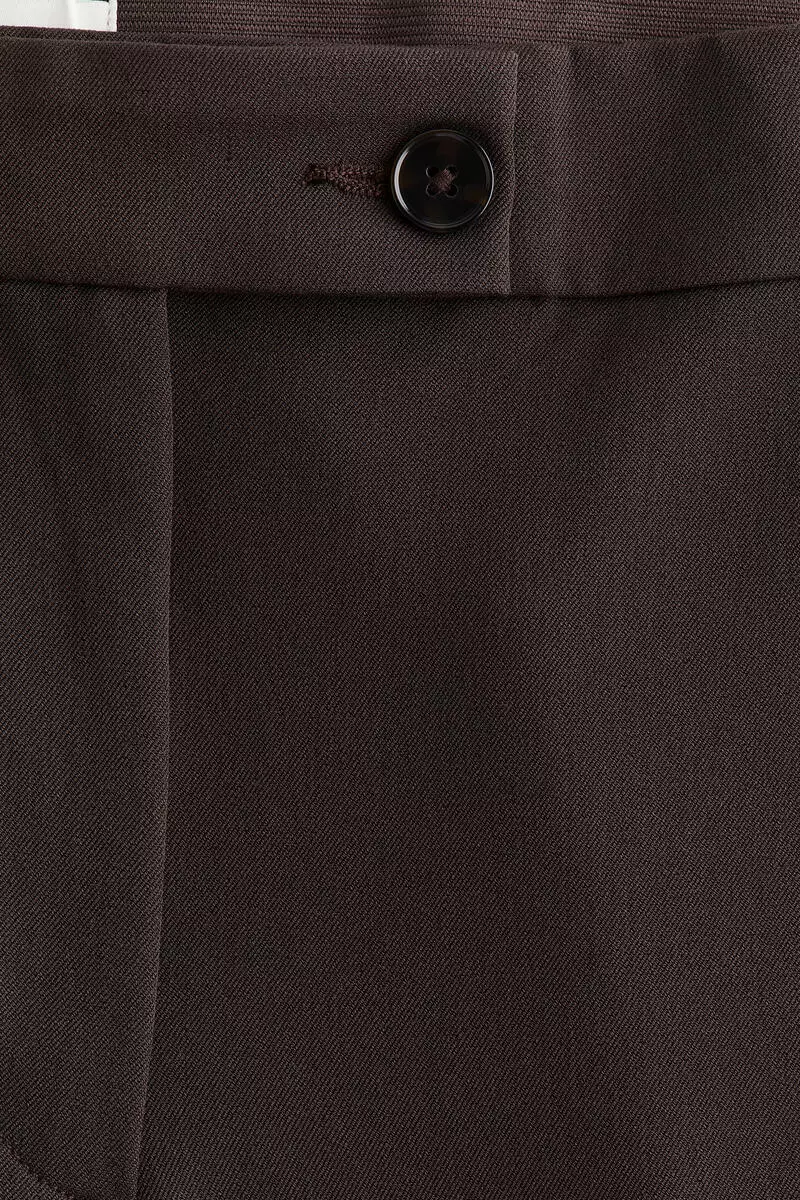 Bootcut ankle-length trousers