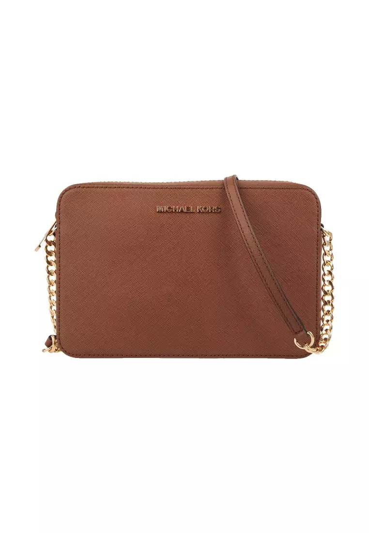 Buy Michael Kors Jet Set Large Saffiano Leather Crossbody Bag
