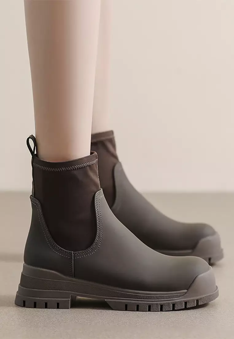 Microfiber Leather Martin Boots WW8888