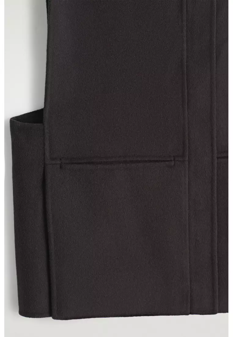 DOUBLE-FACED WOOL HYBRID VEST