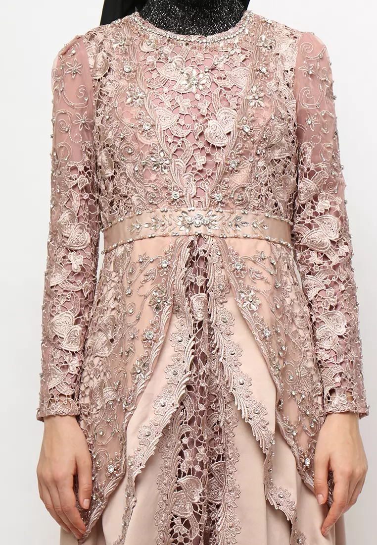 Bibiq Gamis Brokat Satin