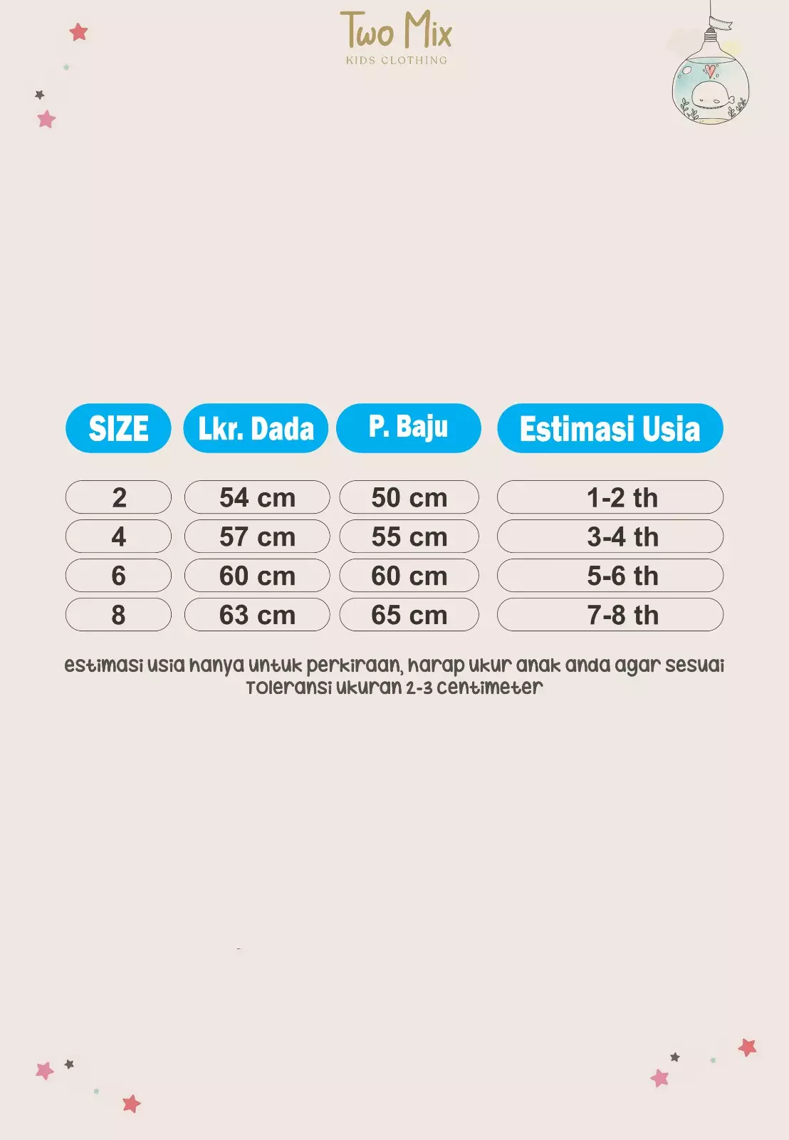 Two Mix - Dress Anak Perempuan Lucu Fashion - Baju Anak Cewek Lucu 1-8 Tahun 4194 Salmon