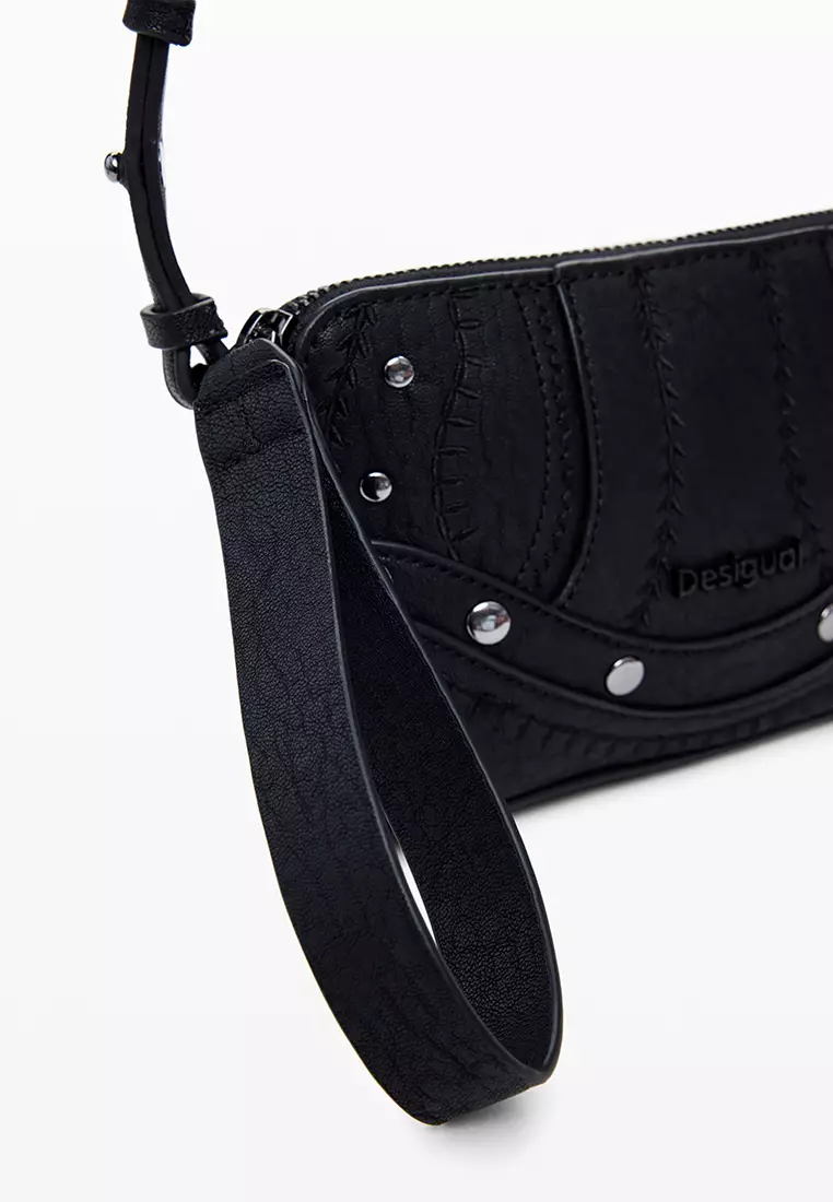 Medium embroidered crossbody purse