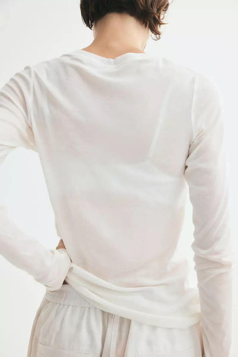 Pima cotton jersey top