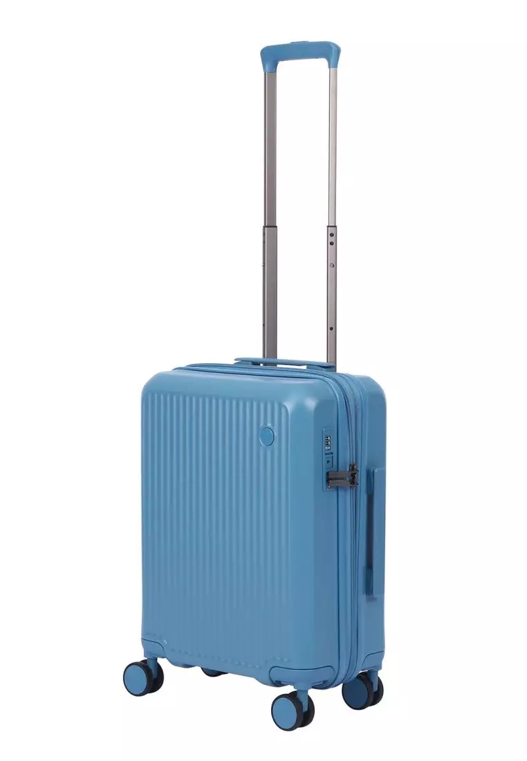 Crossing VIVE Polycarbonate Expandable Carry On Luggage V2 - Blue