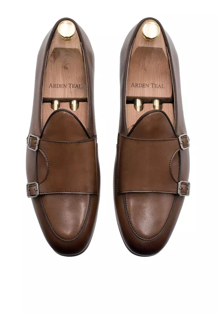 Tuerto Chestnut Double Monk Loafer