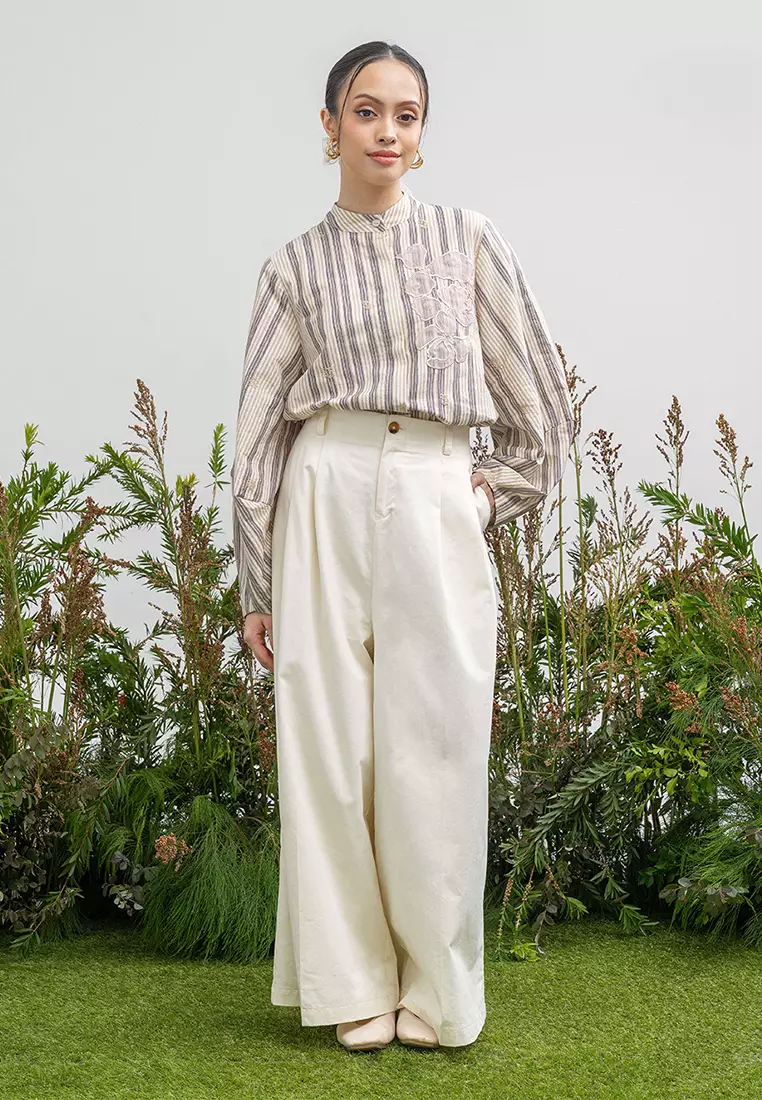 Kami Auria Loose Pants Ivory