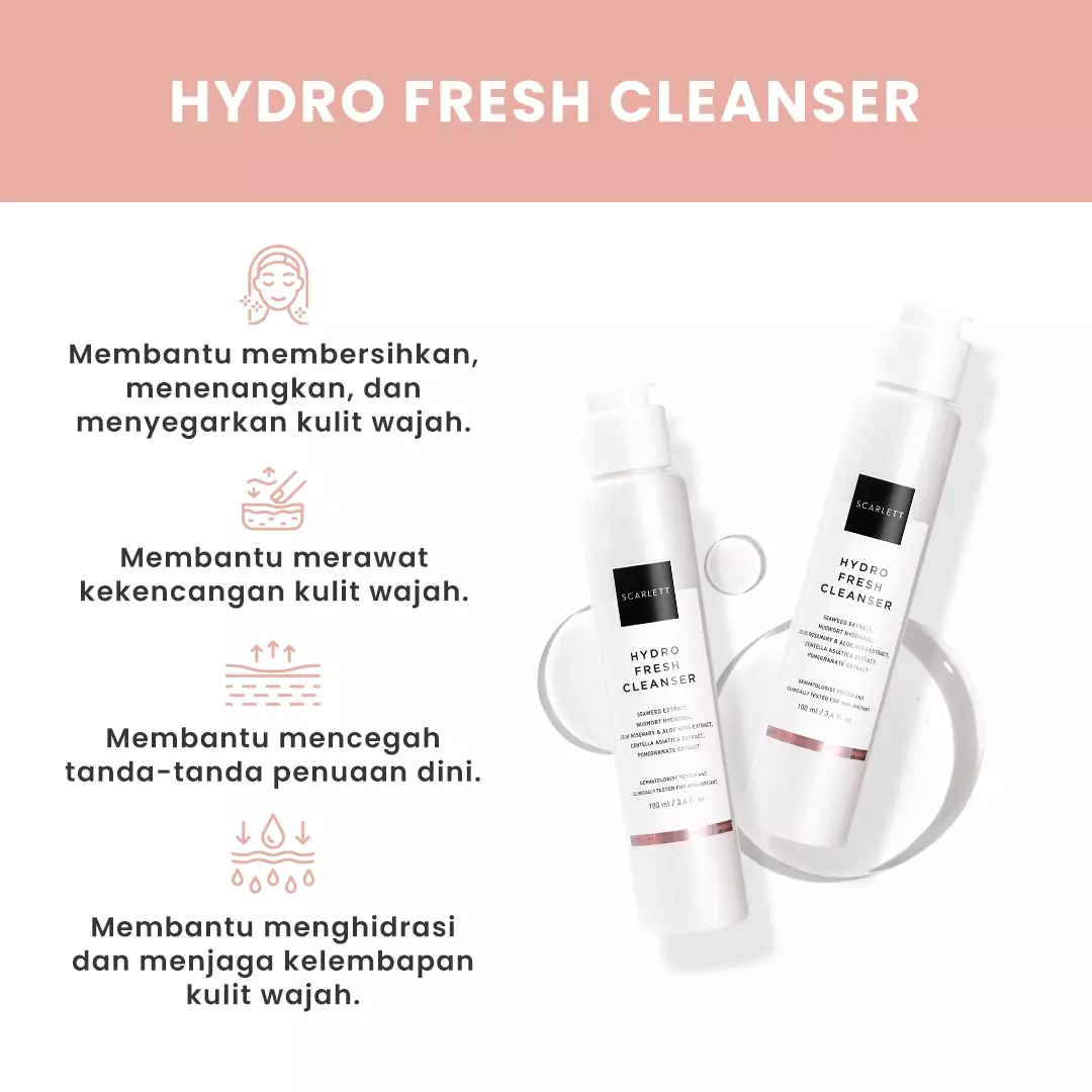 Scarlett Whitening Hydro Fresh Cleanser