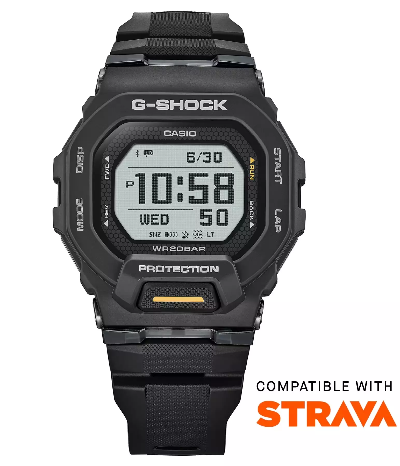 Casio G-Shock Digital GBD-200-1A1 Strava Version Strap Resin