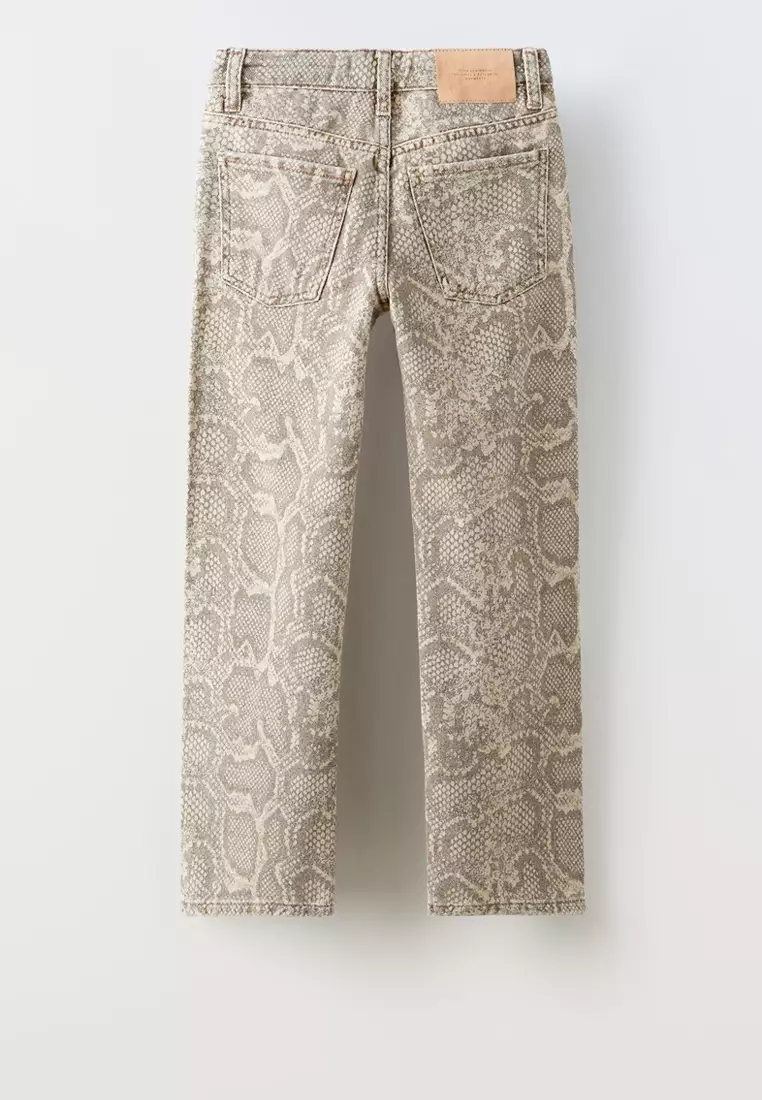 Python Printed Jeans