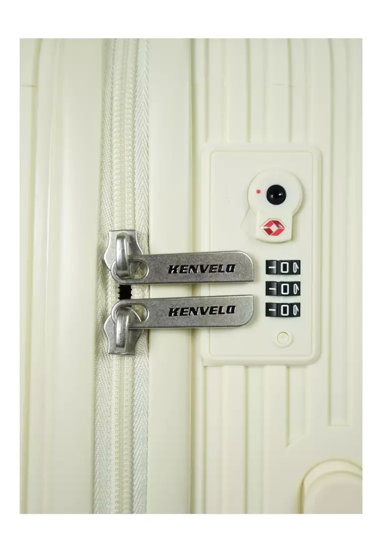 Kenvelo 28 inch PP Wide Trolley Case Secure zip & TSA lock  - 62870328