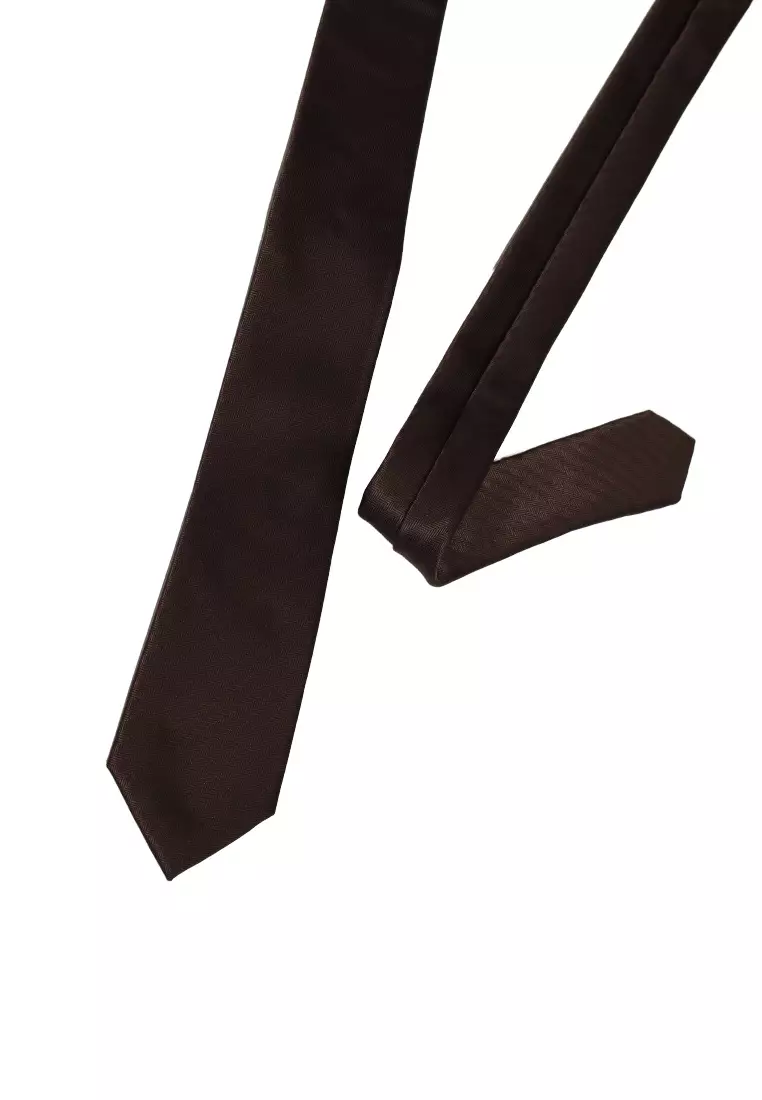 Byford Mens Micro Polyester Neck Tie 6.5 - 3026004A-88Brown