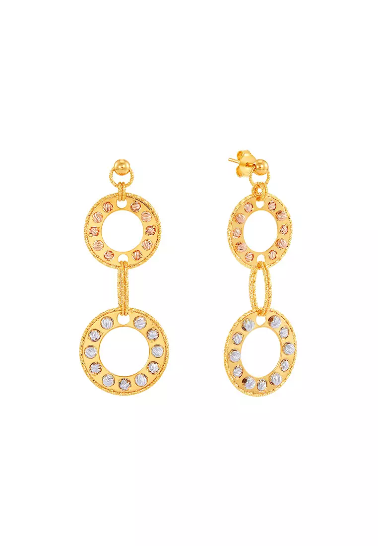 Gold earrings clearance paparazzi