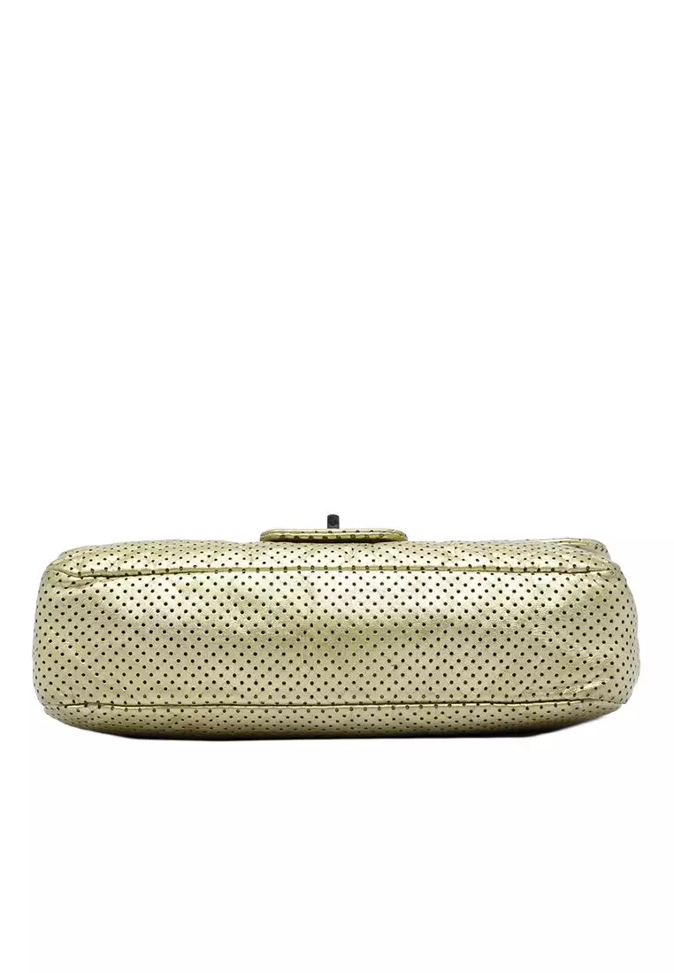 Pre-Loved Chanel Metallic Perforated Calfskin Reissue 2.55 Drill Flap
