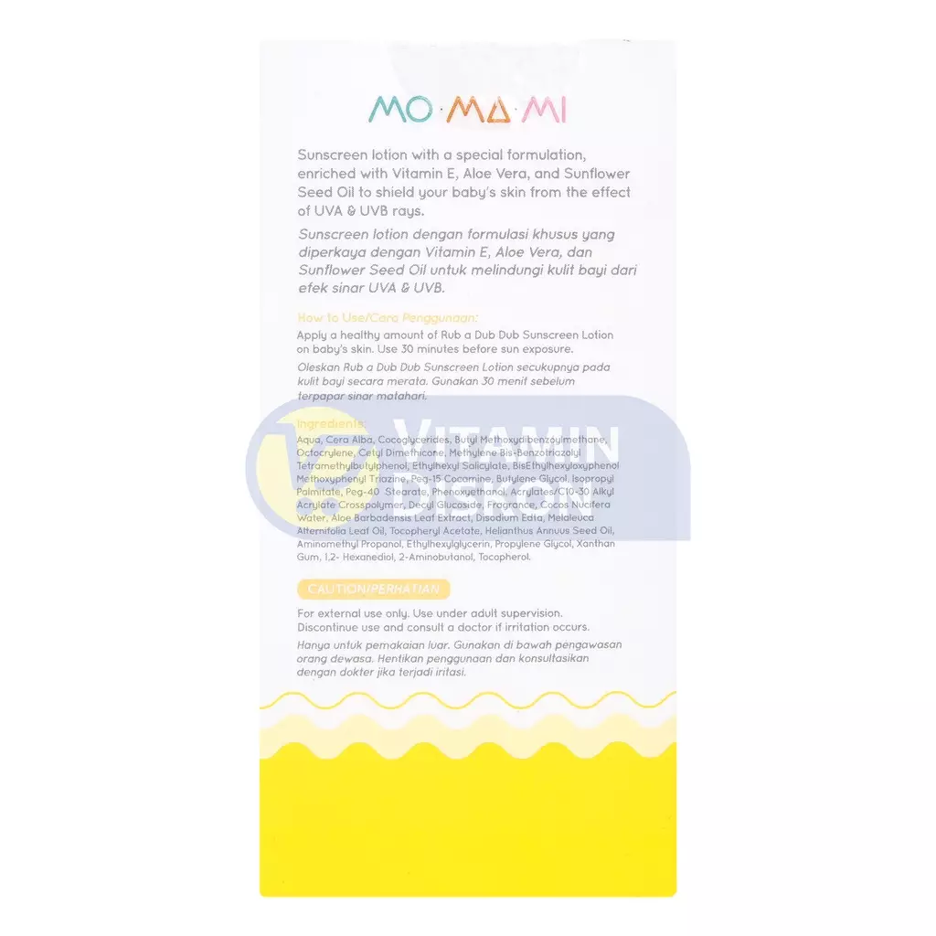 MOMAMI RUB A DUB DUB SUNSCREEN LOTION 50ML