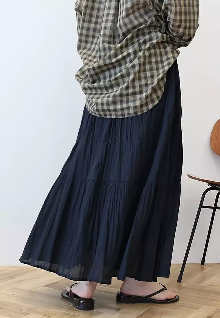 American Holic - Yanagi Crinkle Tiered Skirt