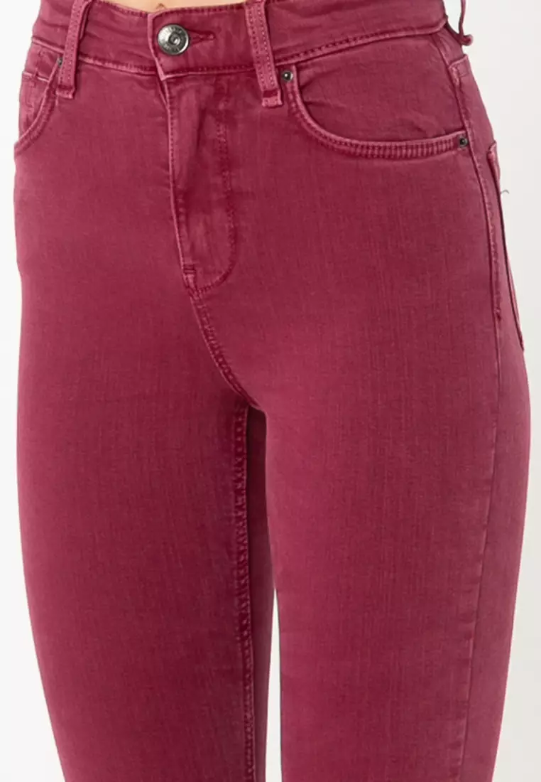 High Waist Skinny Trousers