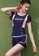 A-IN GIRLS pink and navy (2PCS) Fashionable Sports Split Swimsuit B1B9CUS3067159GS_3