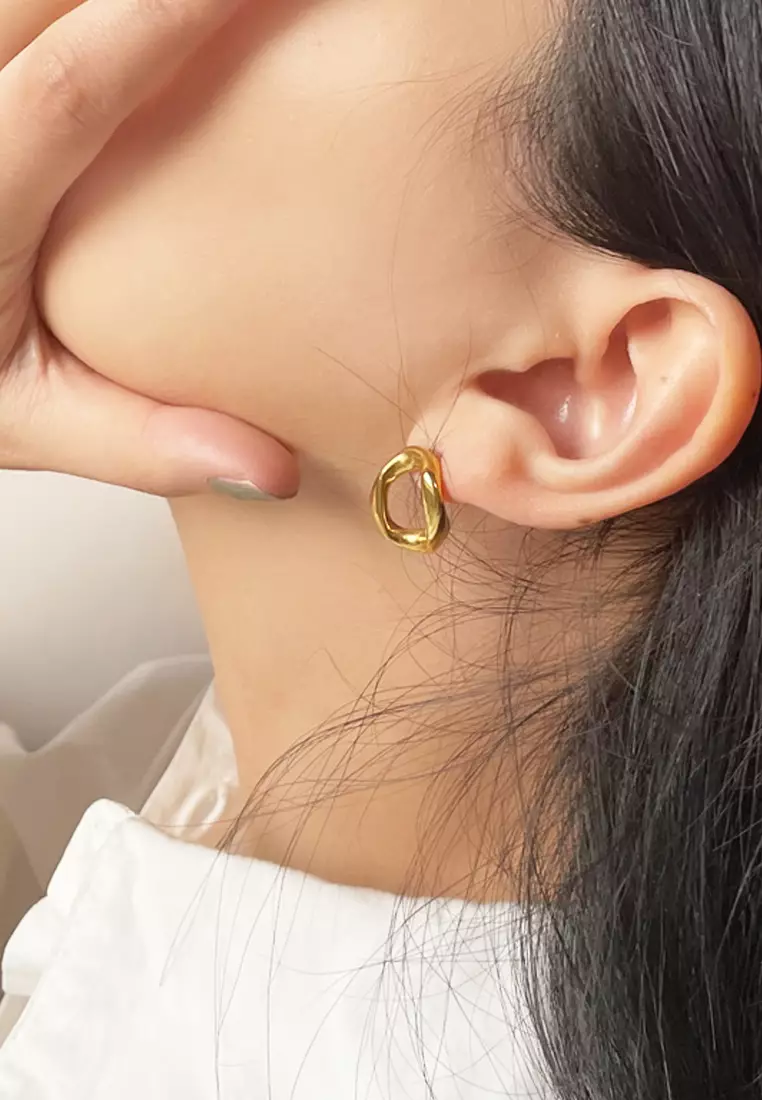 Buy CELOVIS CELOVIS Lys Irregular Geometric Square Drop Earrings