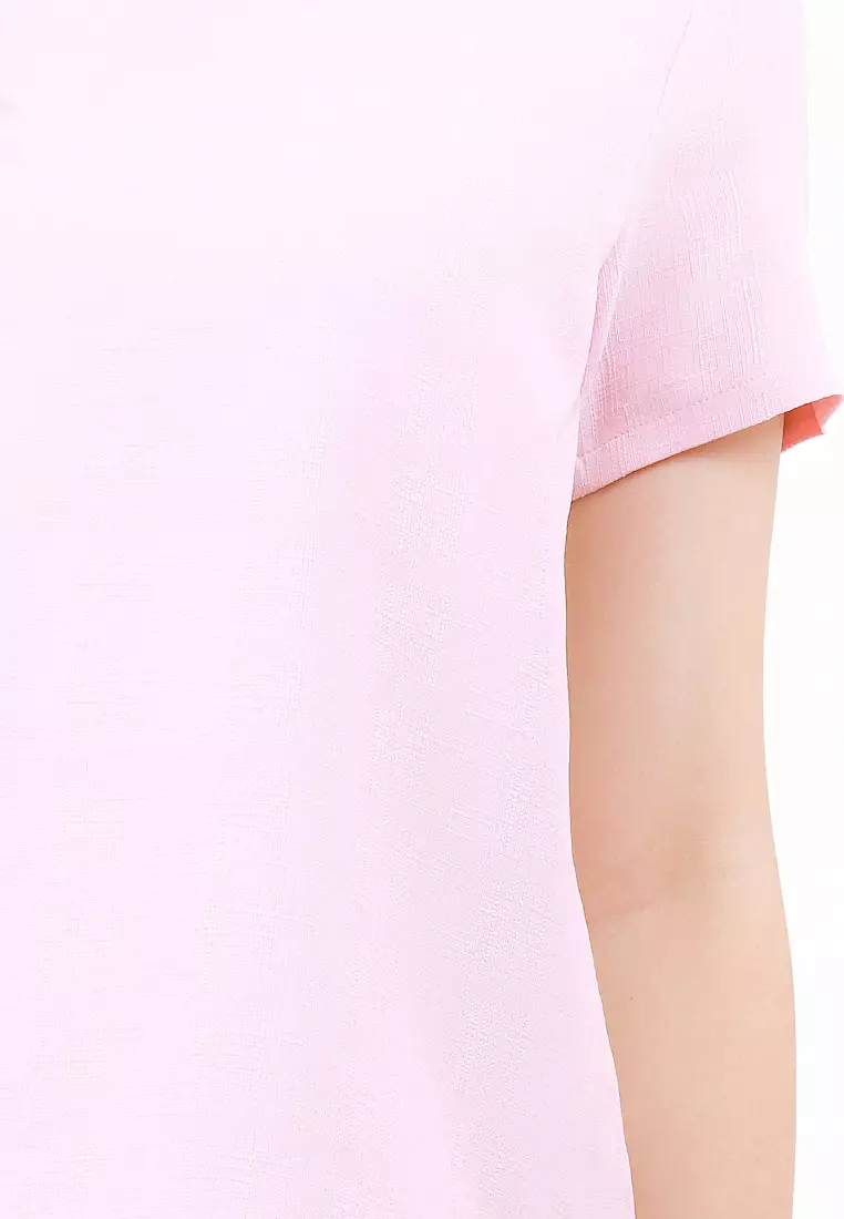 Ronna Blouse In Pink & Off White