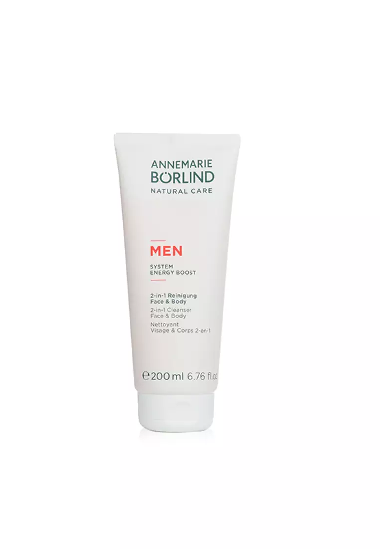 Annemarie Borlind - Men System Energy Boost 2-In-1 Cleanser Face & Body 200ml/6.76oz