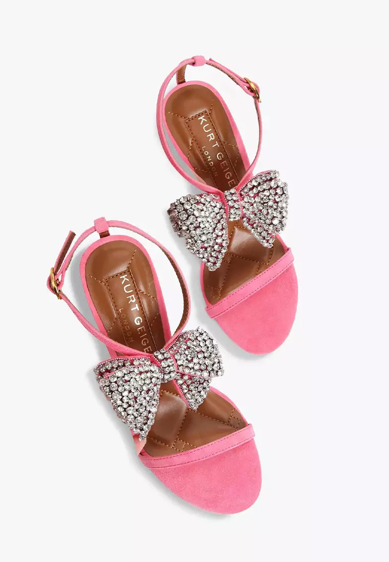 Buy Kurt Geiger Bromley Bow Sandal 95 Pink 2024 Online ZALORA