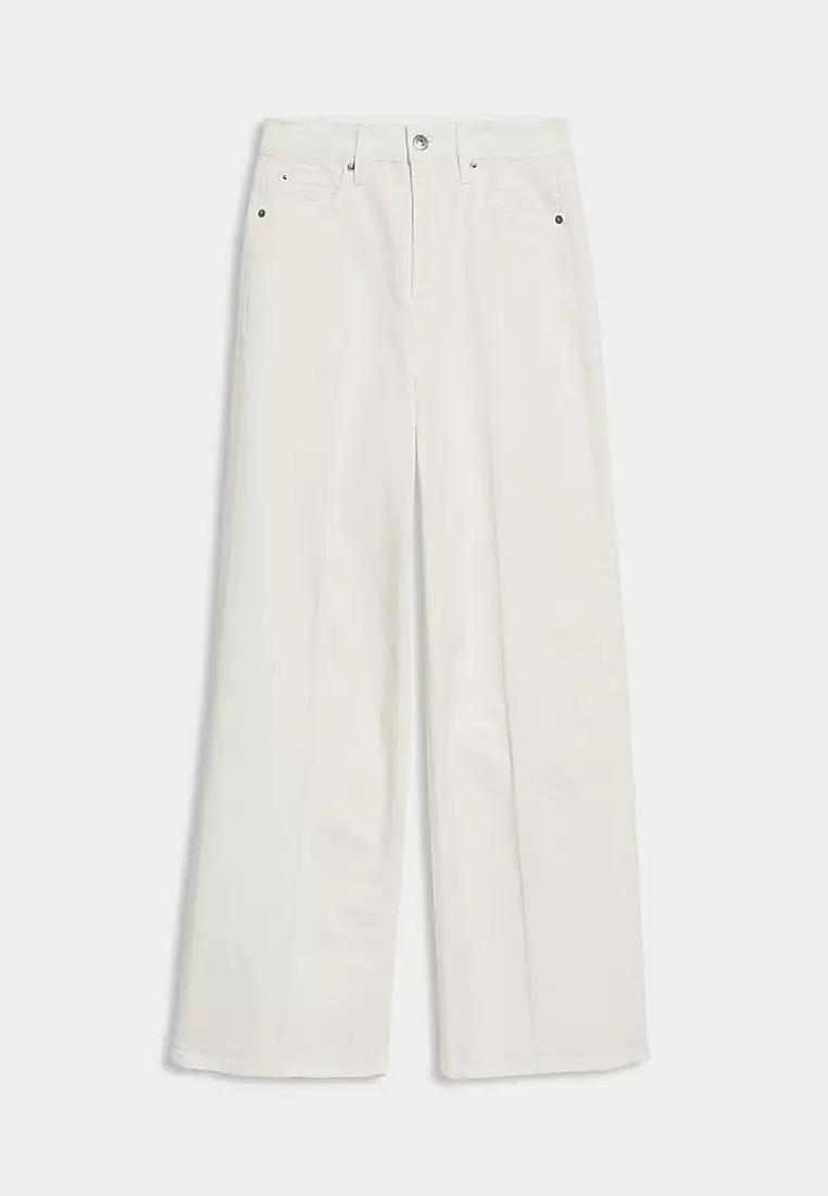 High Waisted Smart Wide Leg Jeans