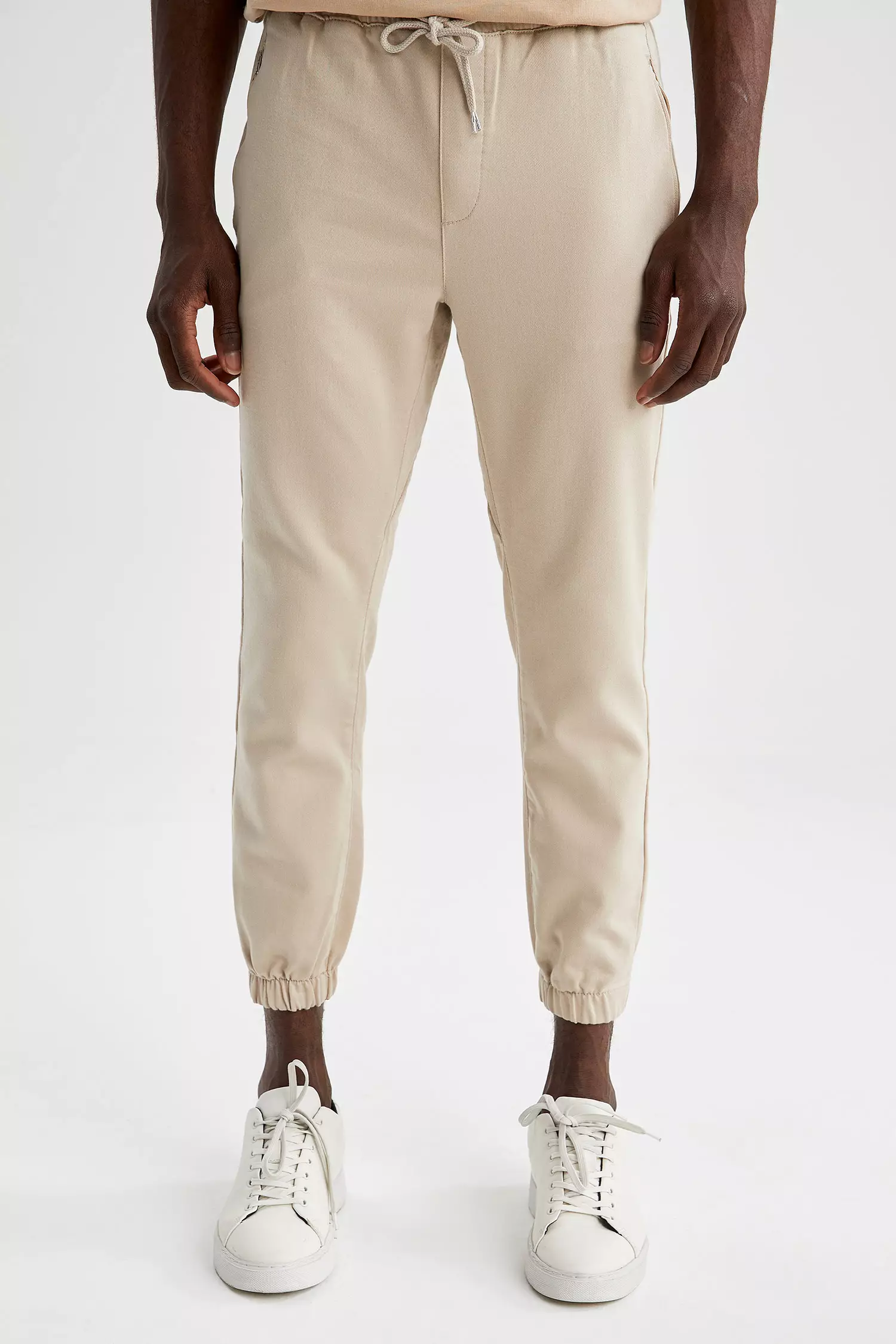 Mens beige jogger pants sales
