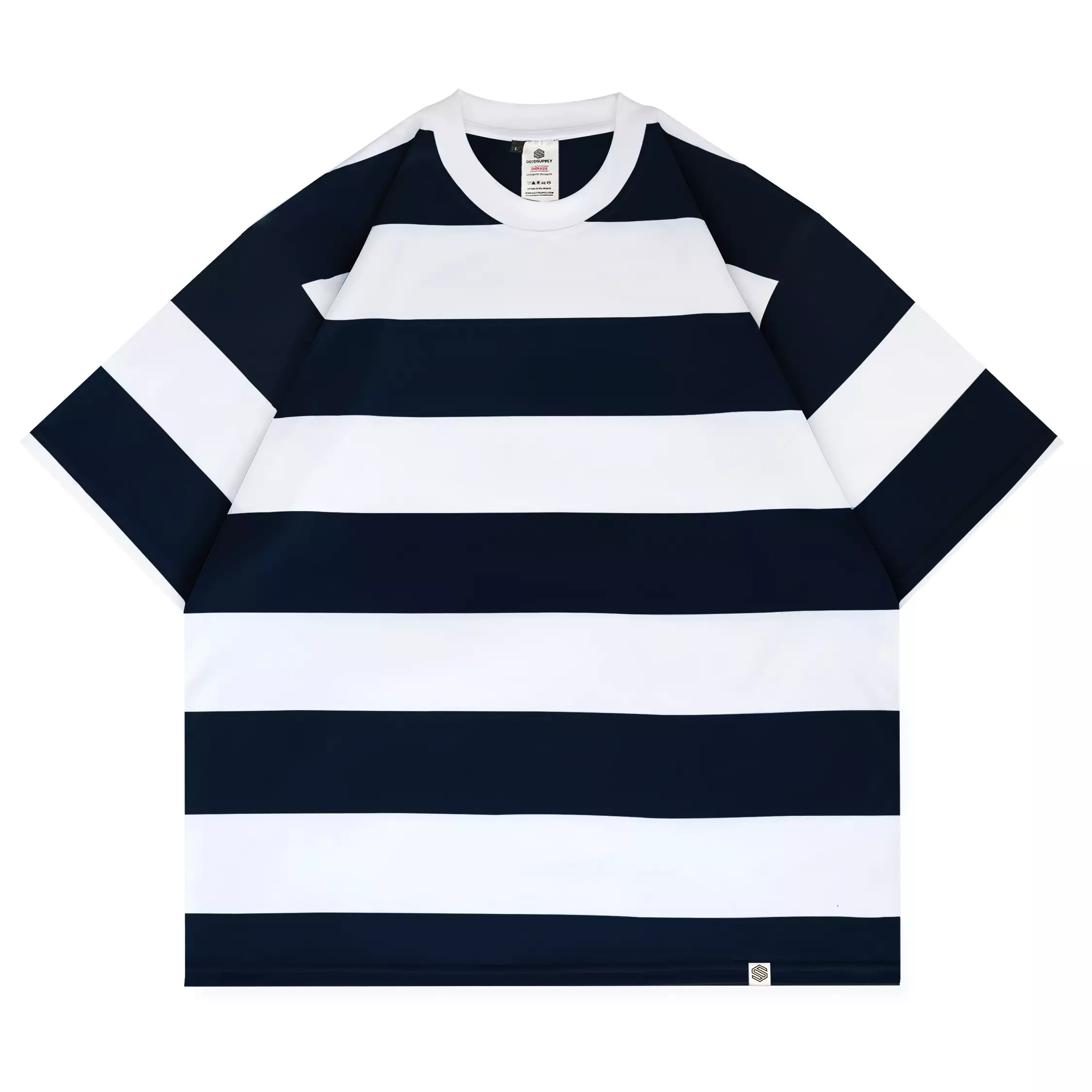 OOTDSUPPLY Oversized Tshirt Stripe Basic  | Oversize Pria & Wanita OVZSTP001